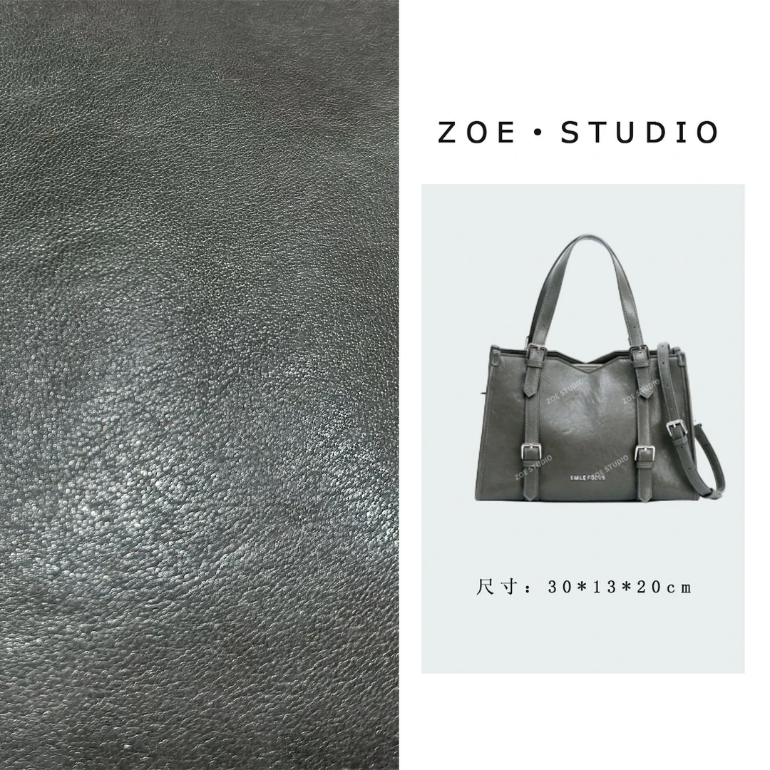 【佐伊甄选】CF-3214-2-石灰色轻奢女士时尚复古百搭小众斜跨包包