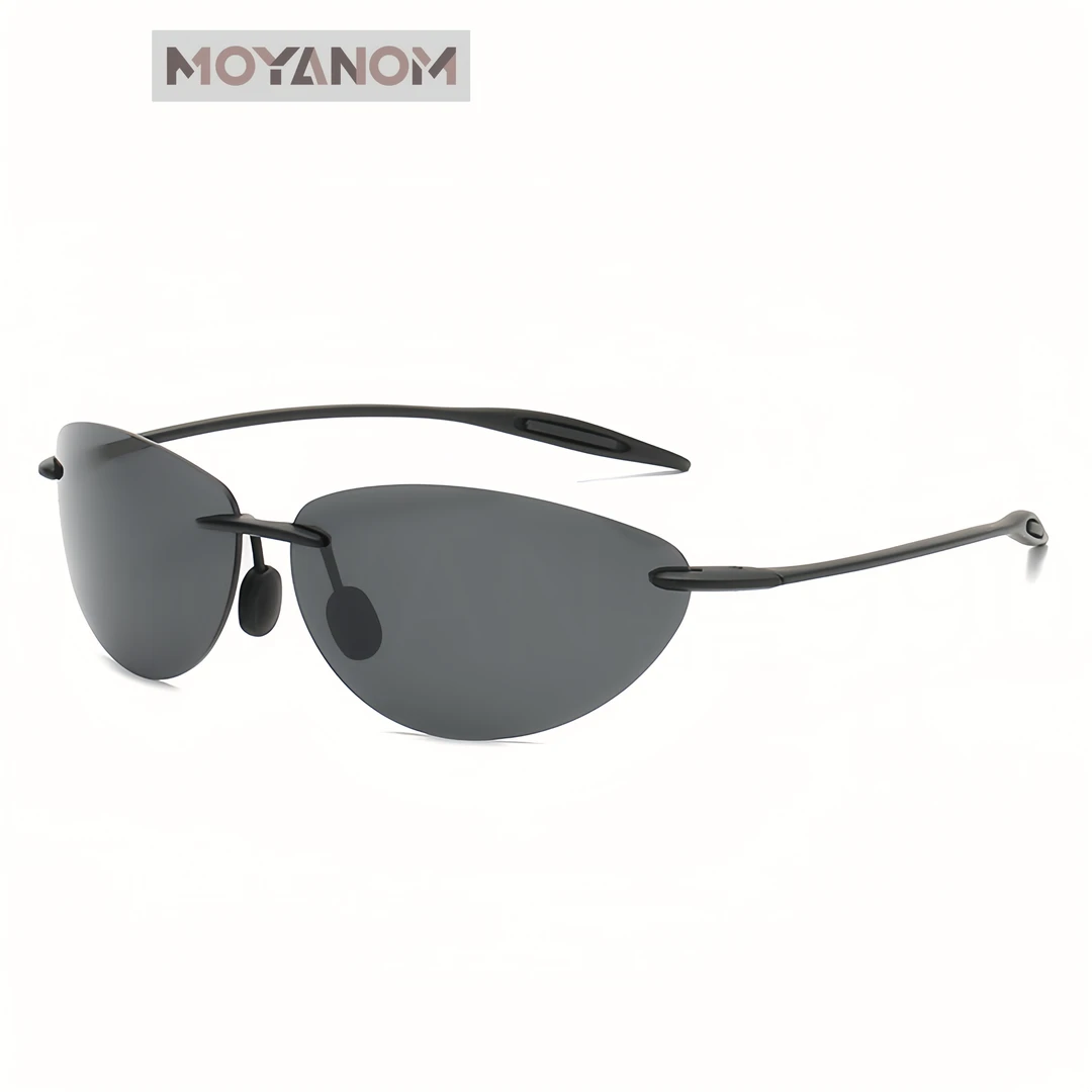 超轻无框偏光太阳镜潮流驾驶异形墨镜男款黑客帝国司机开车镜护目