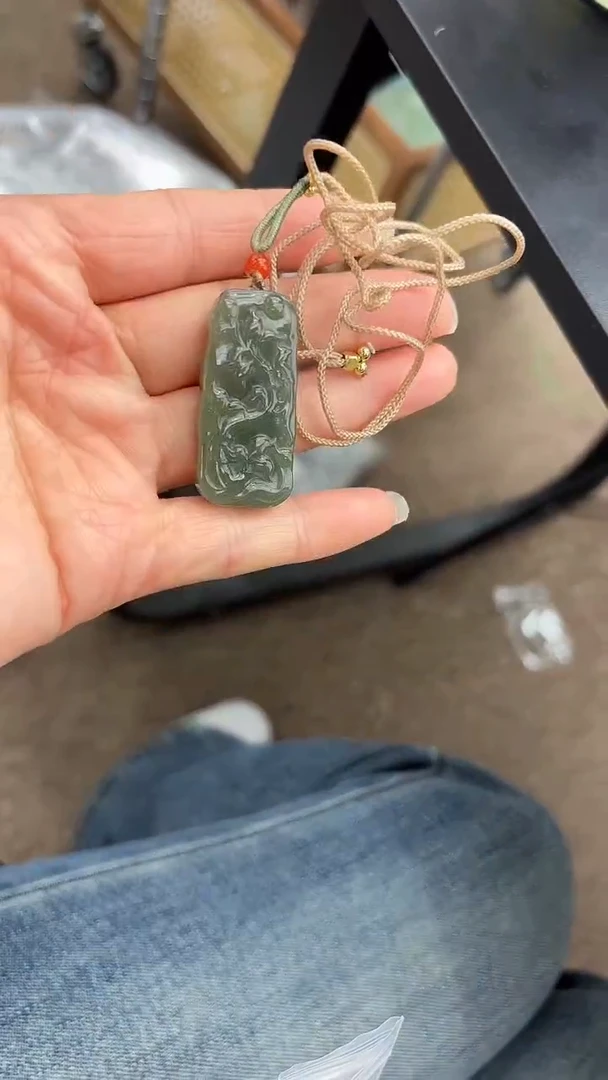 颈饰未镶嵌和田玉和田玉无事牌（多样性发其一）Z-3