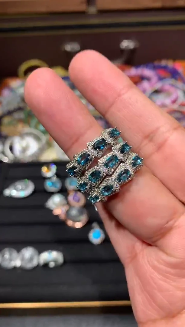 未镶嵌戒指托帕石F37【多样性发其一】