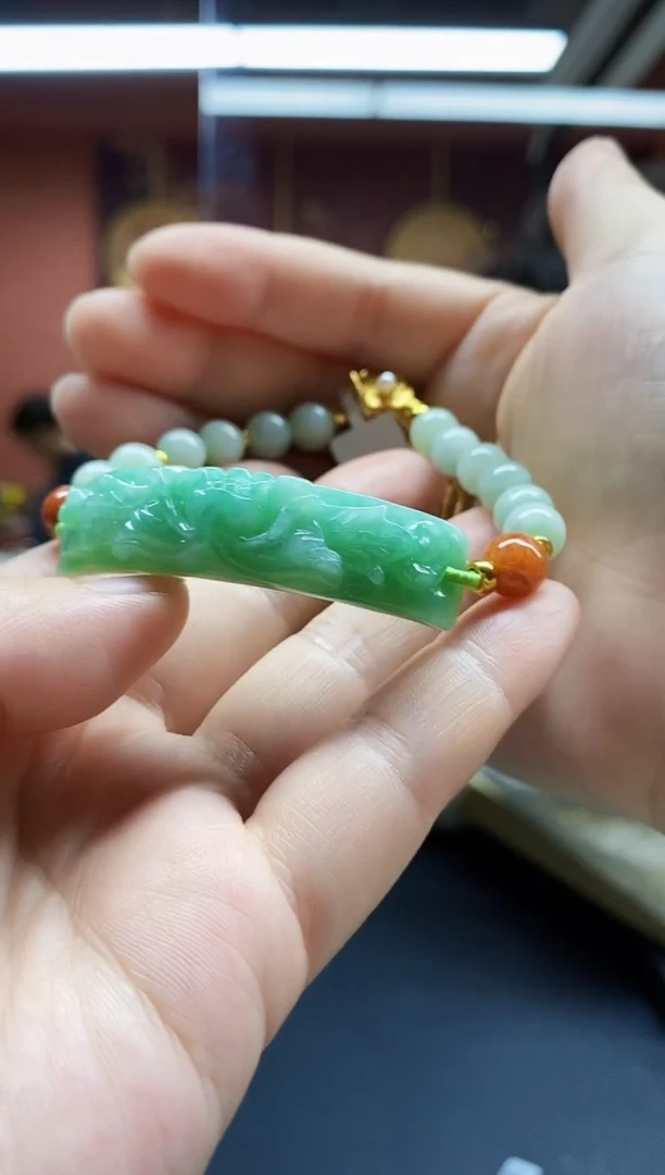 颈饰未镶嵌翡翠翡翠手串