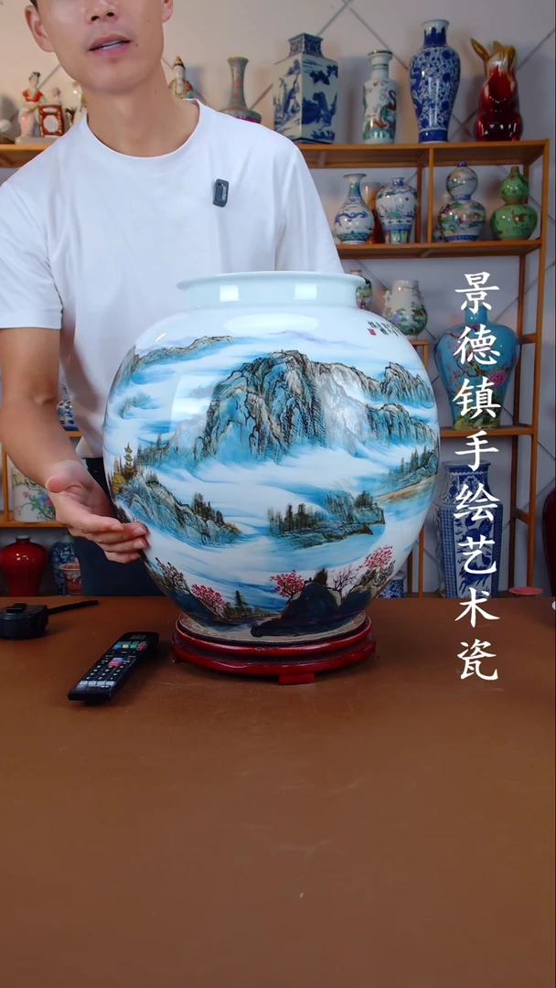 现代景德镇手工手绘陶瓷摆件75
