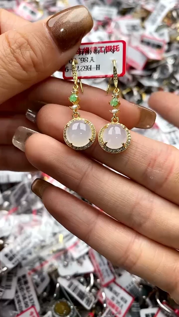 【闪购商品】翡翠戒指银S925镶嵌44444444    6