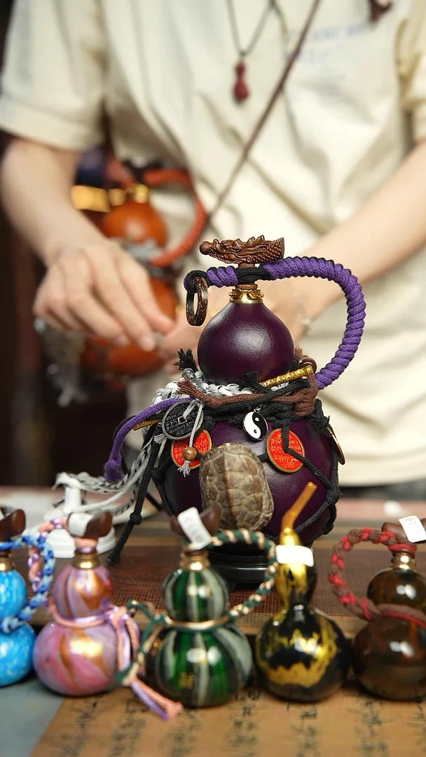 138号500ml左右非遗大漆酒葫芦