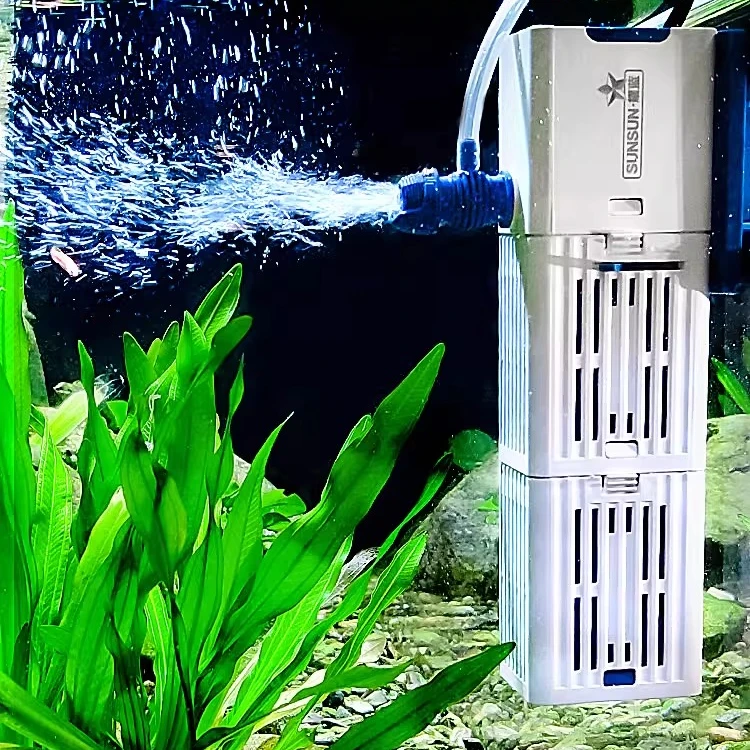 森森鱼缸过滤器净水循环三合一内置小型水族箱过滤系统增氧泵静音