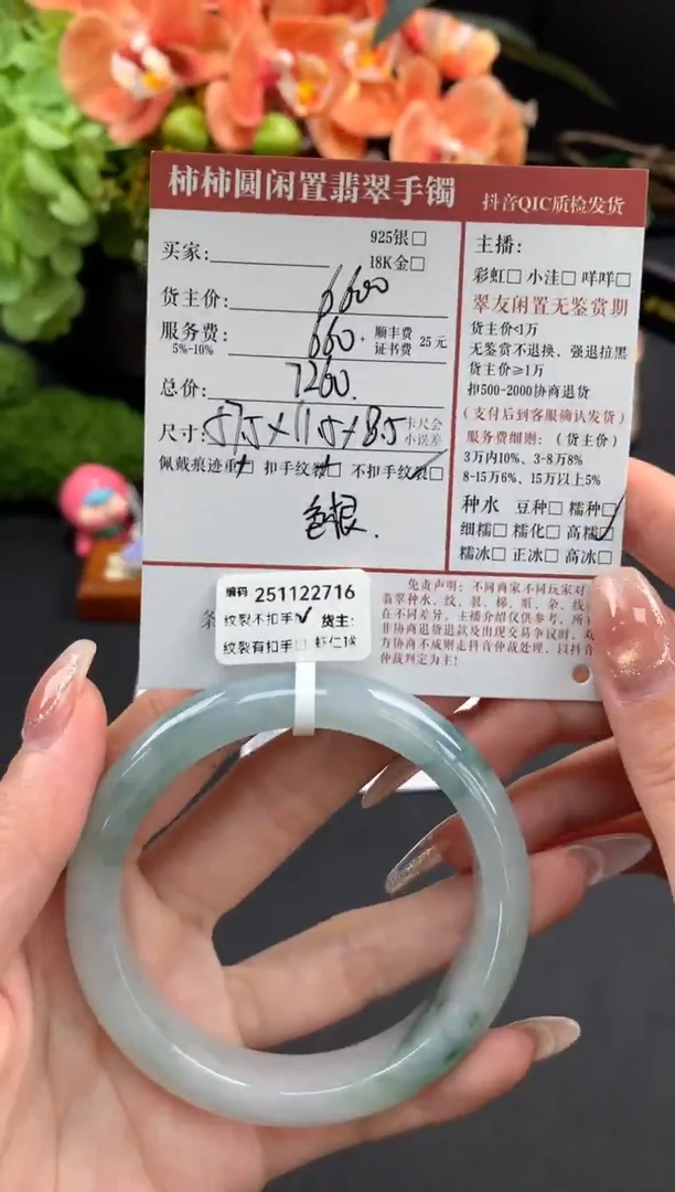 未镶嵌手镯翡翠姐姐251122716