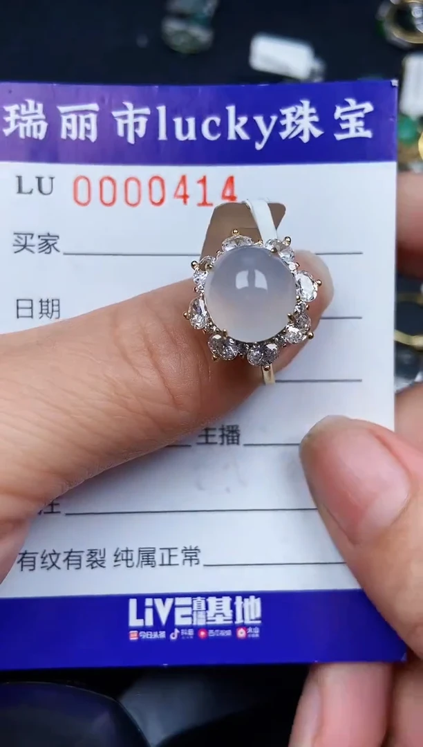 翡翠银S925镶嵌颈饰0414