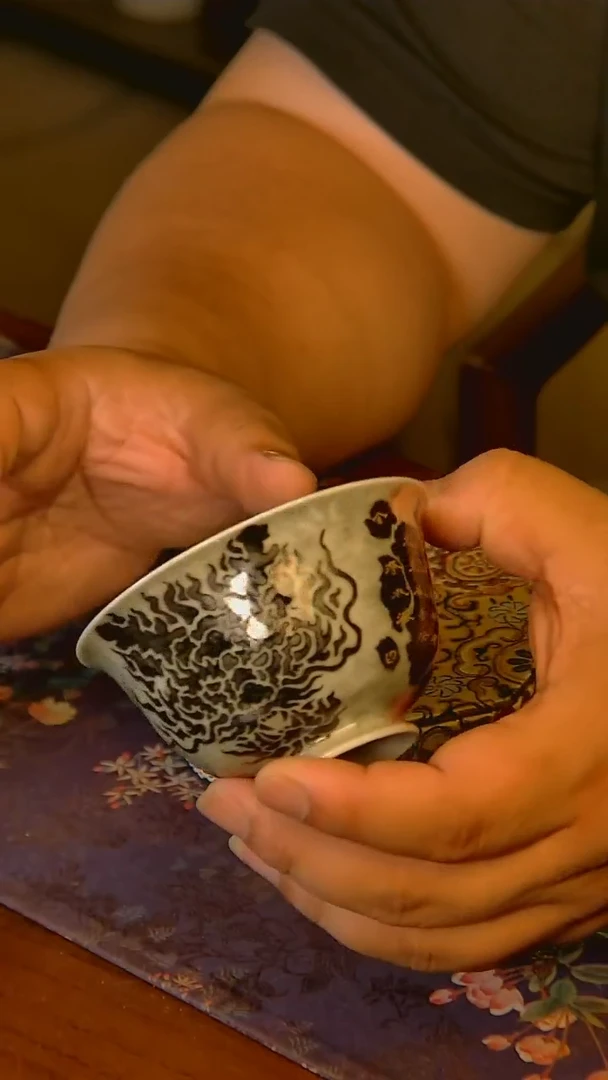 杯手工手绘杯杯很美丽