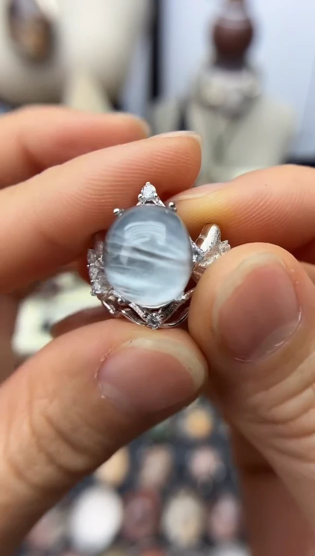 银S925镶嵌珠宝半成品水晶定制定制