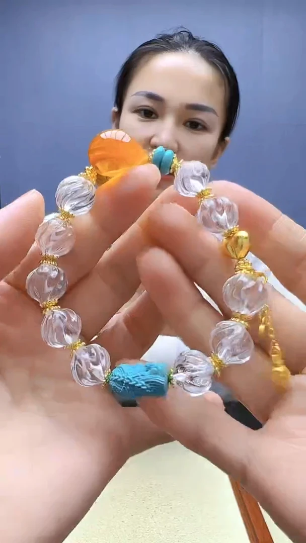 颈饰14K金镶嵌水晶随昔diy颈饰