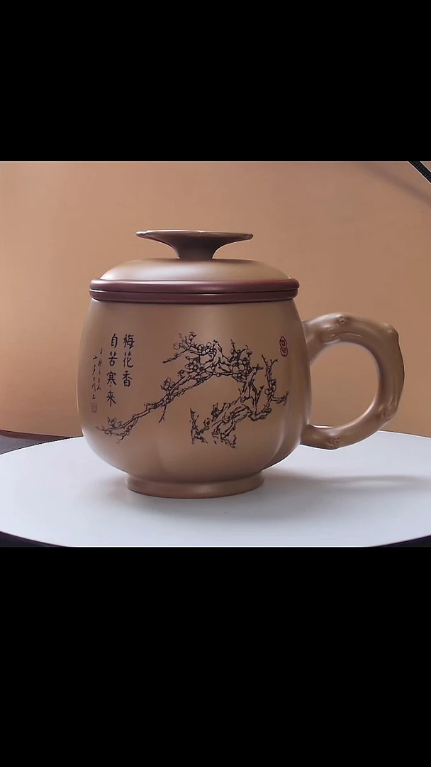 办公杯紫砂蟹黄泥办公杯礼盒装