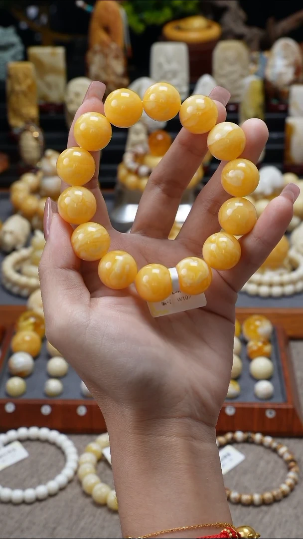 手链琥珀未镶嵌原矿天然琥珀蜜蜡