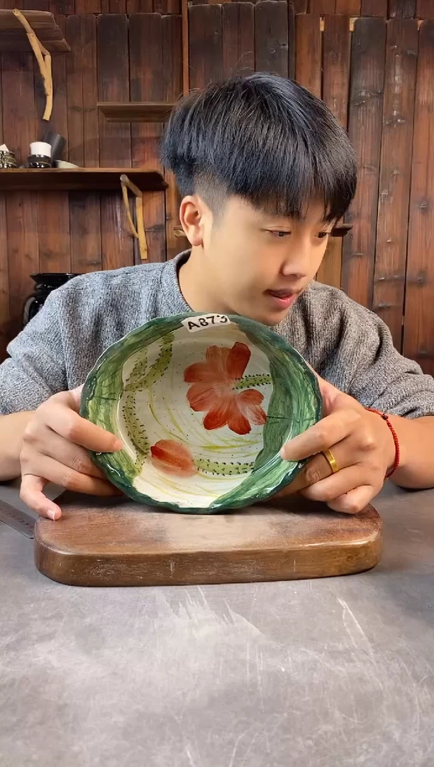 碗873，手工手绘，超值陶瓷！
