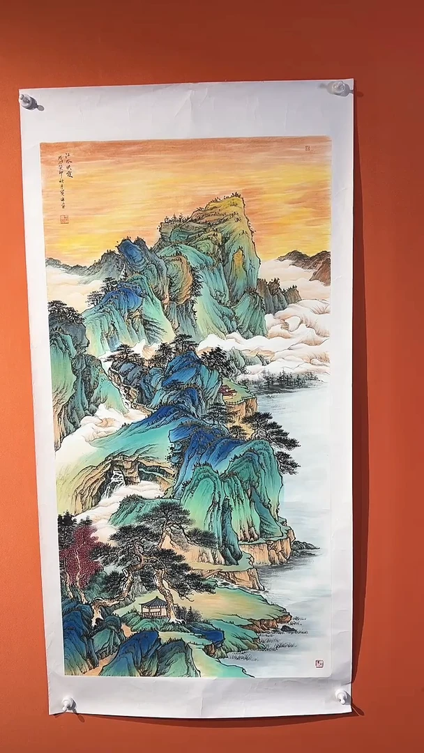 国画王保強老師手绘作品