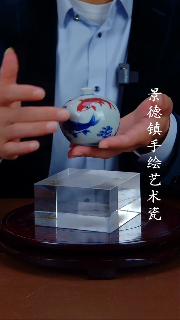 瓶景德镇手工手绘陶瓷摆件4