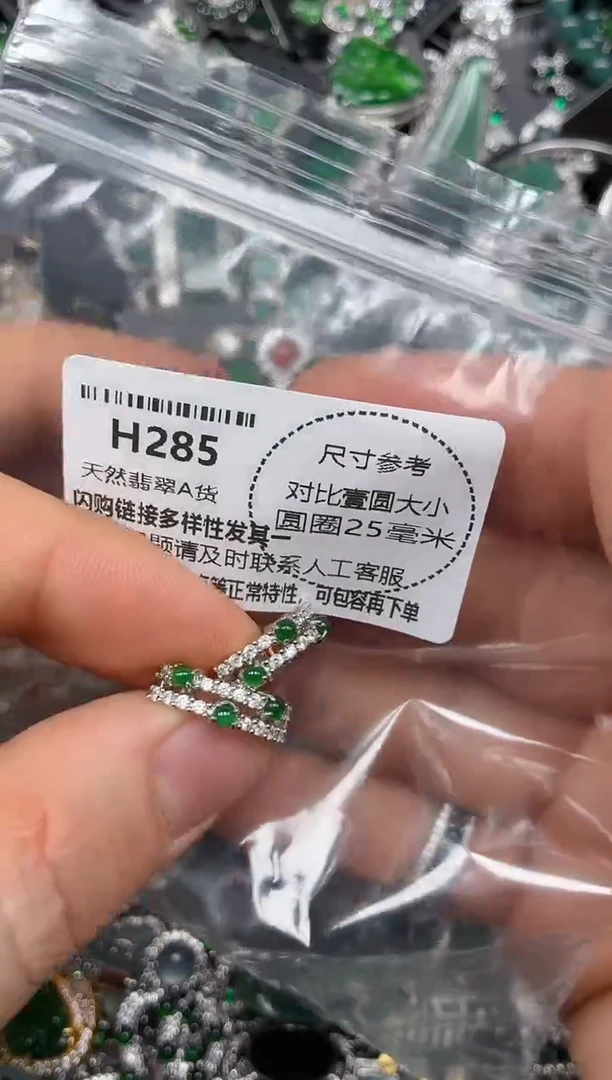 颈饰未镶嵌翡翠H285耳扣