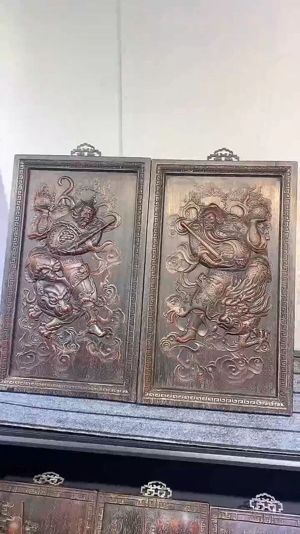 木紫檀雕刻一物一拍