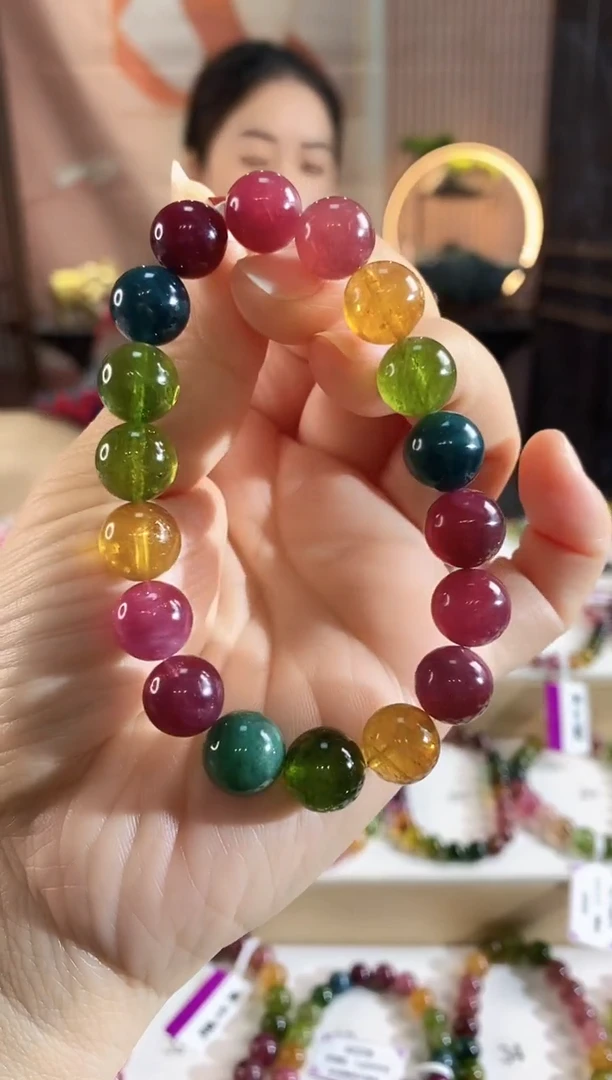 未镶嵌手链碧玺G2480单圈颜色微差发1