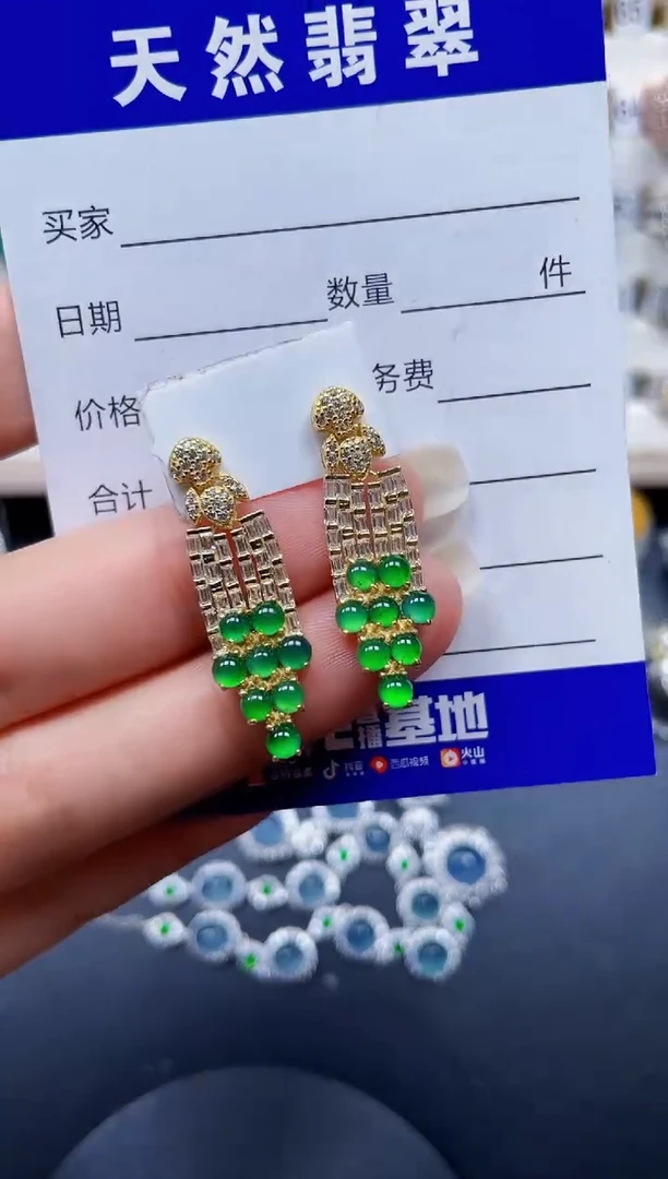 银S925镶嵌戒指翡翠307