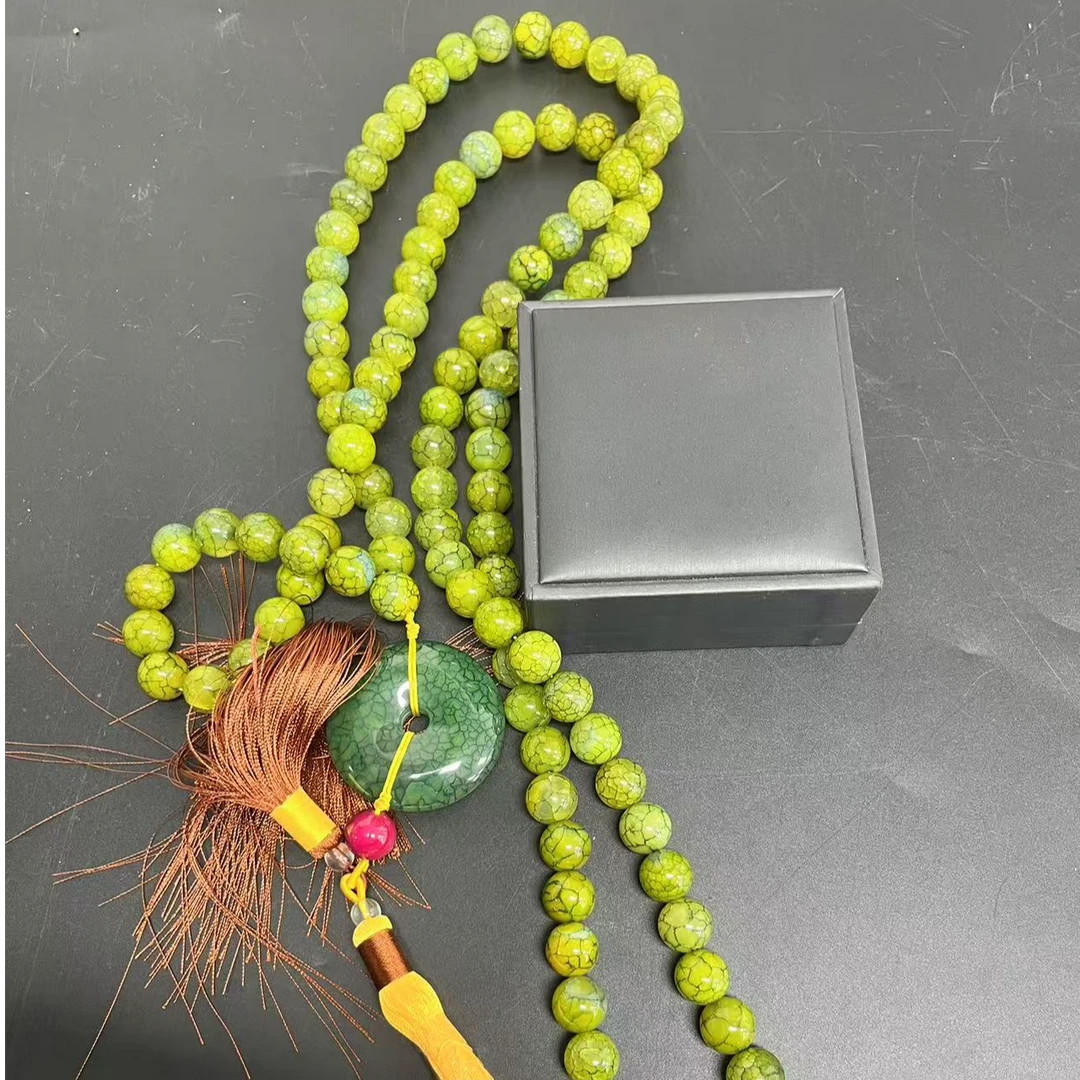 【小杰推荐】玄黄帝珠圆珠平安扣项链 （多样性发其一）20350