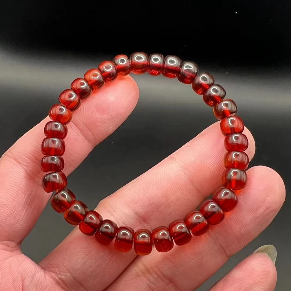 【可塘余掌柜】血珀老型直切手链-约7mm-BF2218-011206-多样性发一