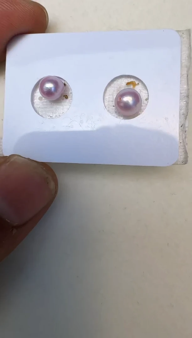 银S925镶嵌海水珍珠耳饰耳钉