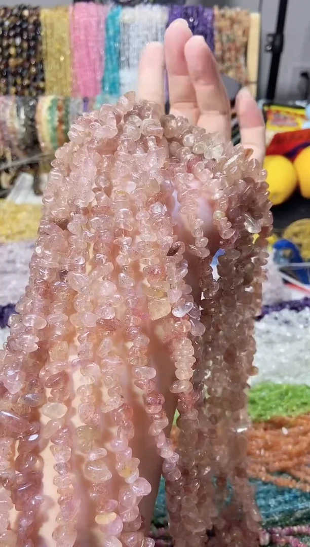 未镶嵌珠宝半成品水晶草莓晶