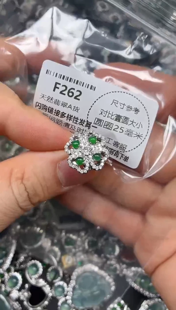 颈饰未镶嵌翡翠F262戒指