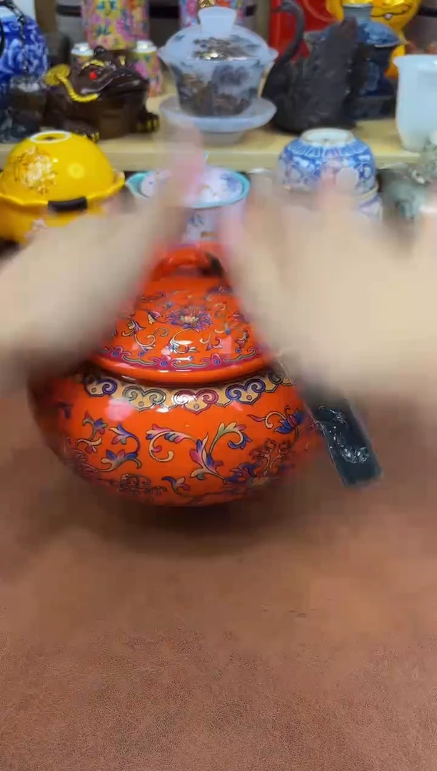 陶瓷茶具摆件旅行套组