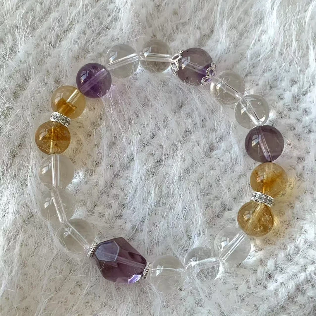 火S土S金3H天然水晶手串【松柏珠宝】多样性发货一条