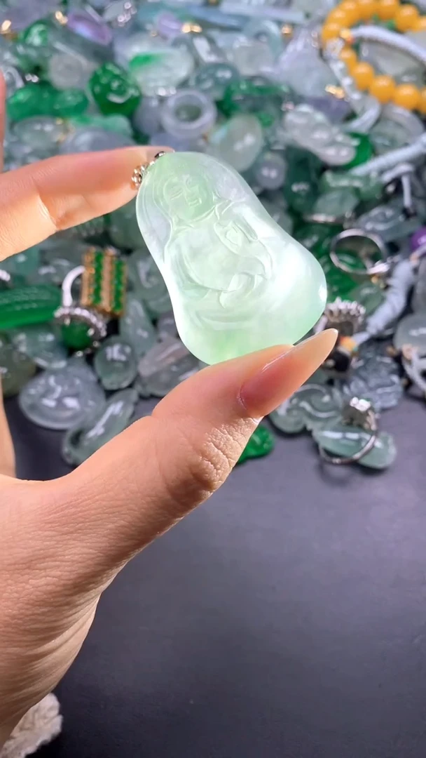 颈饰未镶嵌翡翠(配扣头多样性发其一）166