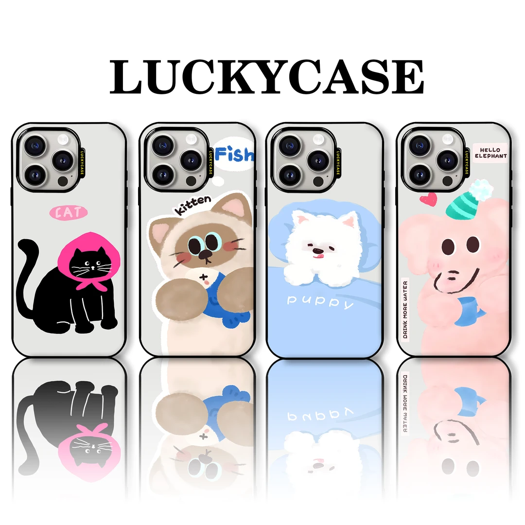 Lucky Case 原创〖动物好朋友〗适用苹果iPhone13-16Promax个性防摔