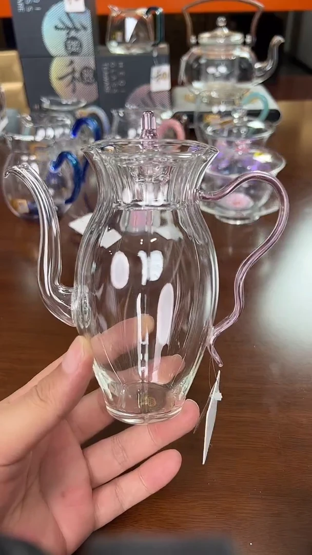 @@禾器晶彩花容壶浅粉