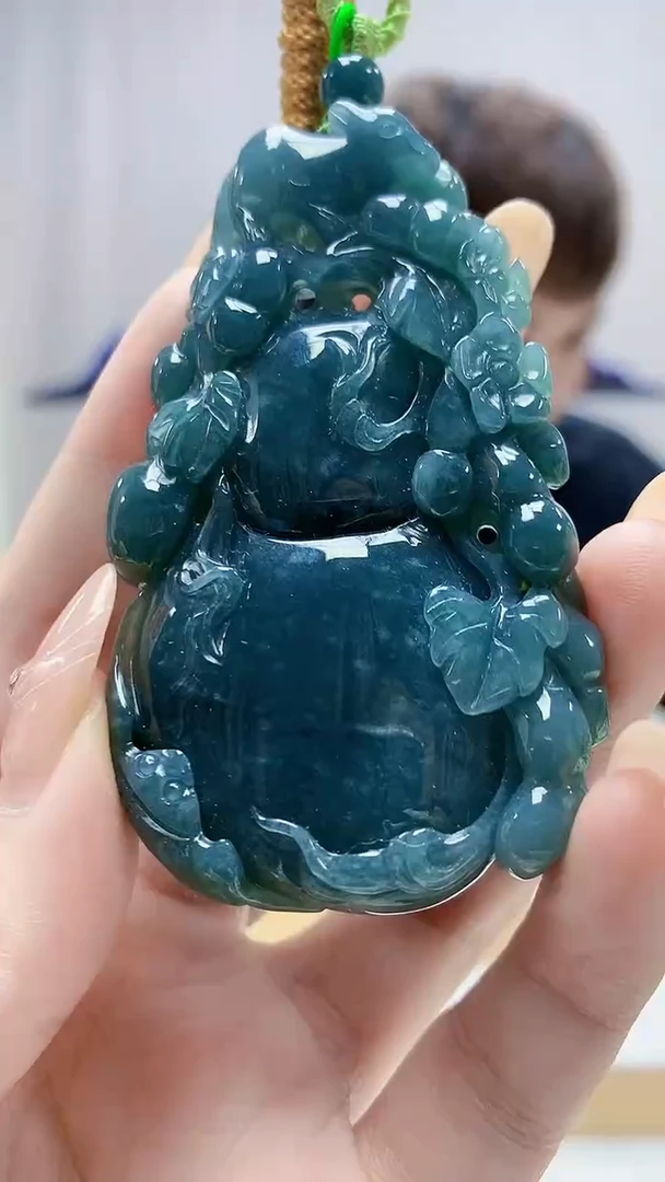 未镶嵌定制翡翠4868DD-毛货挂件14