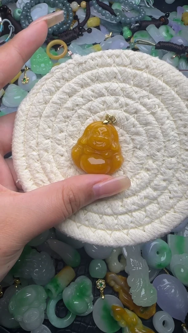 翡翠未镶嵌颈饰天然缅甸翡翠吊坠