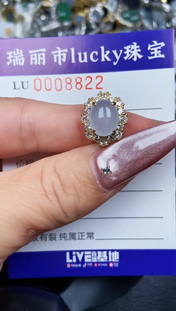 翡翠银S925镶嵌颈饰8822