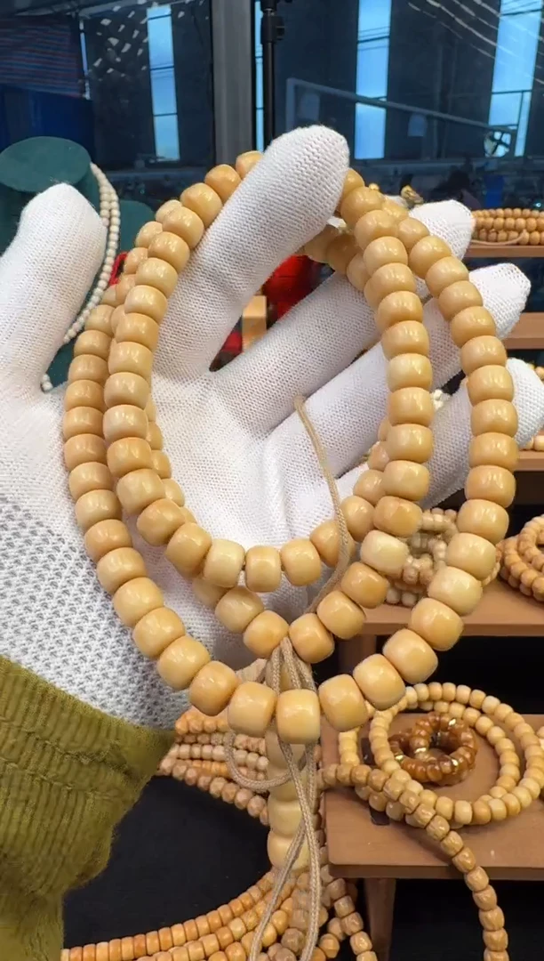 【闪购商品】菩提根/象牙果手串龙脊短轴老型长串卡9（微钥匙孔）