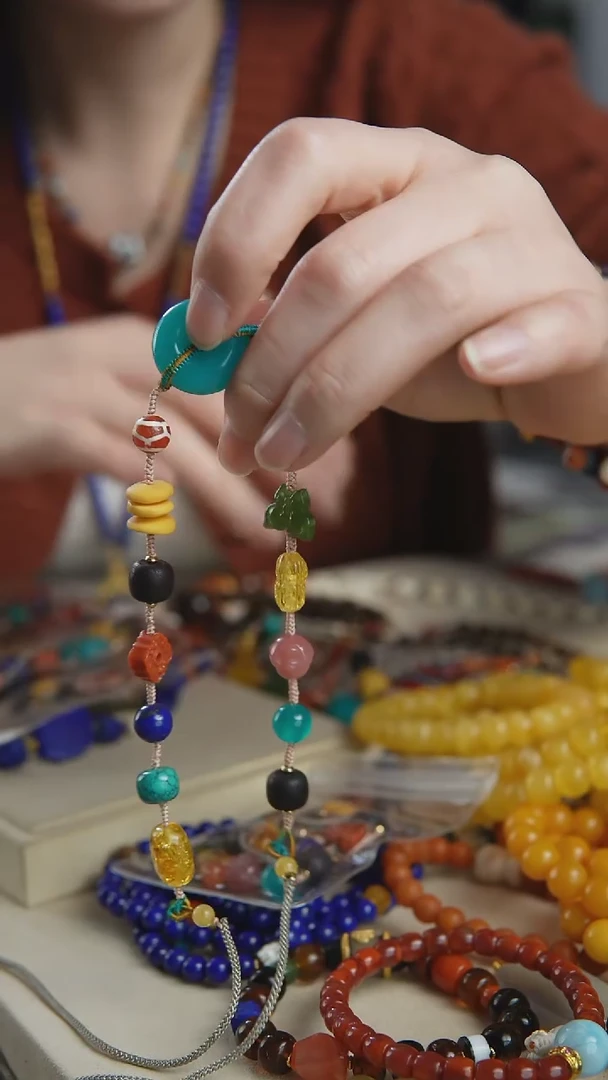 【闪购商品】长石颈饰合金天河石项链