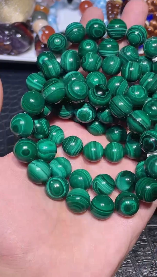 未镶嵌孔雀石手链孔雀石单圈A12（多样性发其一）