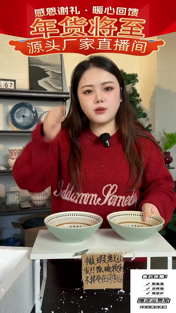 【闪购商品】瓷波西米亚沙拉碗-2只装