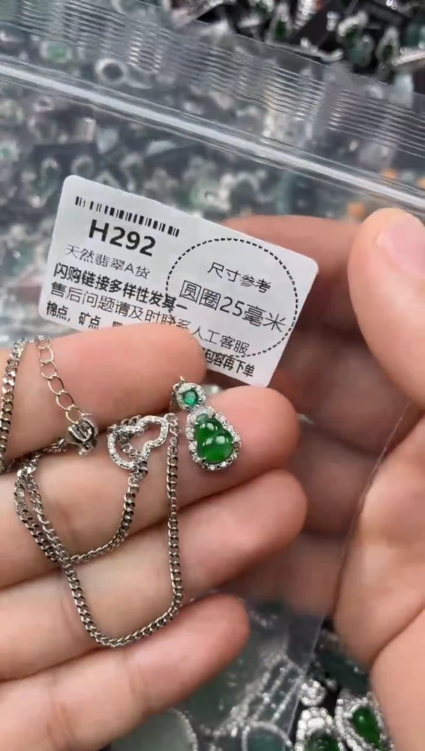翡翠未镶嵌颈饰H292项链