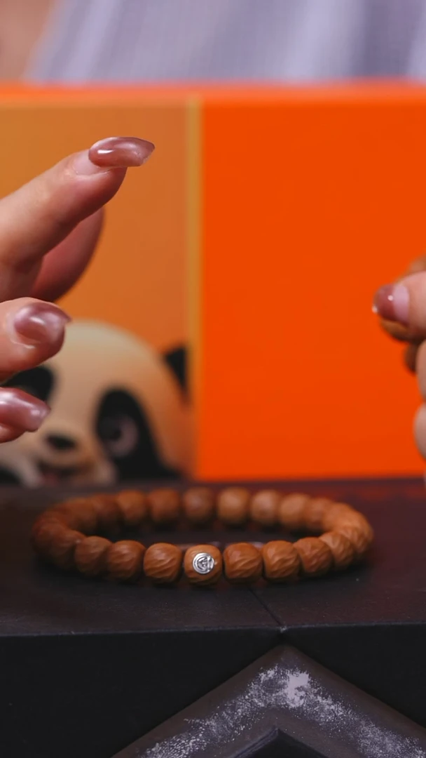 手串猴头核桃8.9体验款鲸落银标微瑕