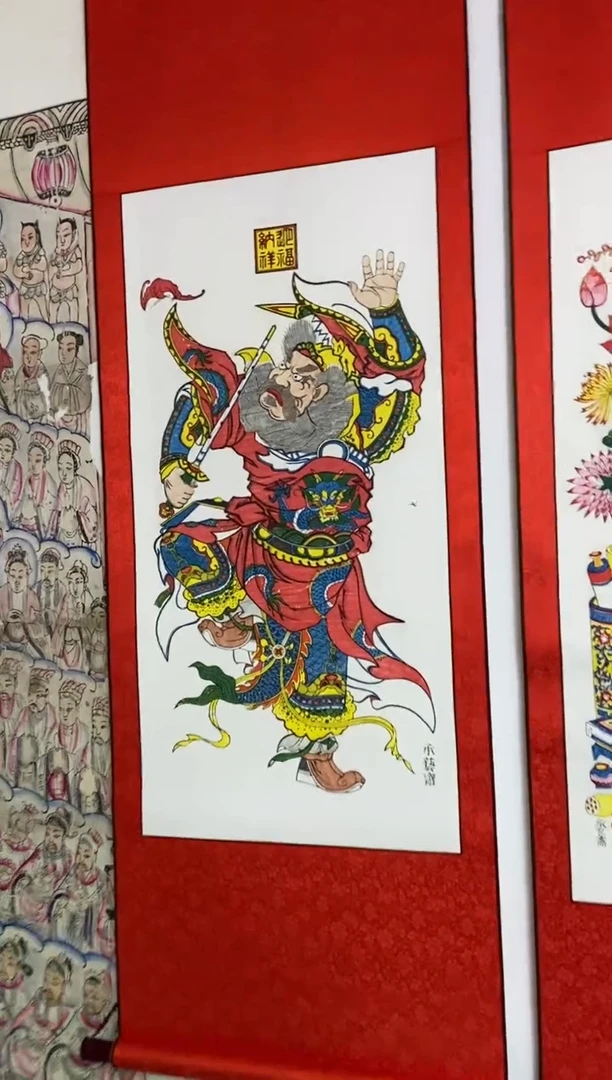 大钟馗精裱卷轴手工制作精品