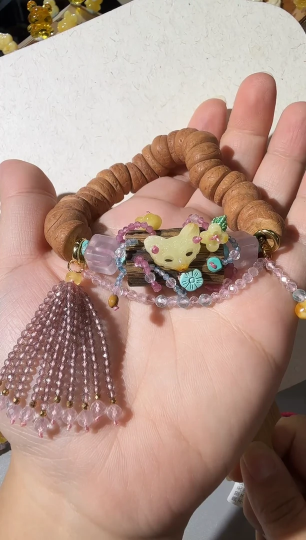 手链蜜蜡未镶嵌蜜蜡小美狐手链