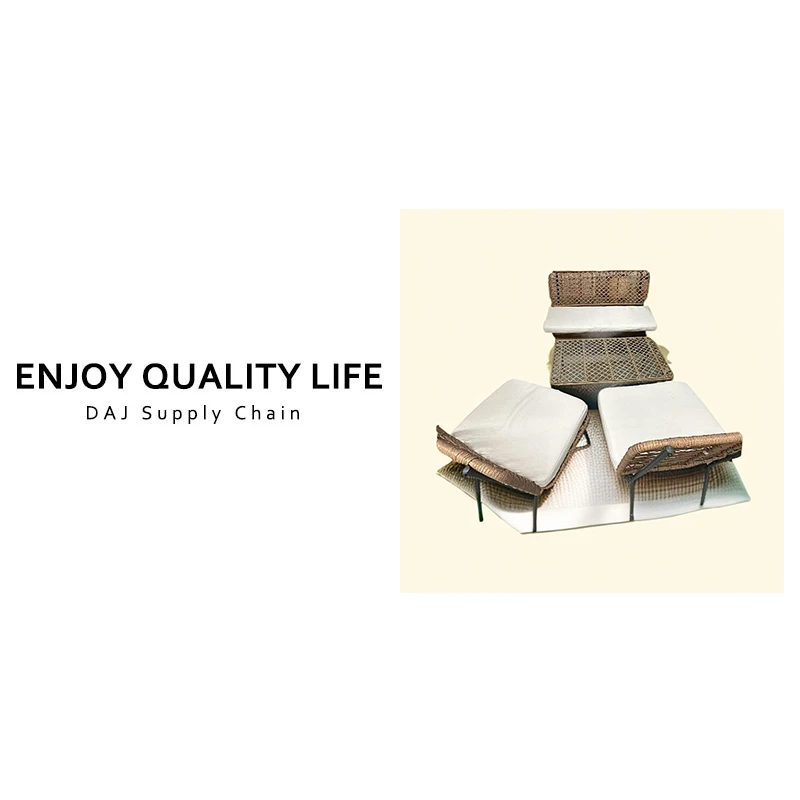 柔韧藤编舒居桌椅/便携折叠/轻奢民宿