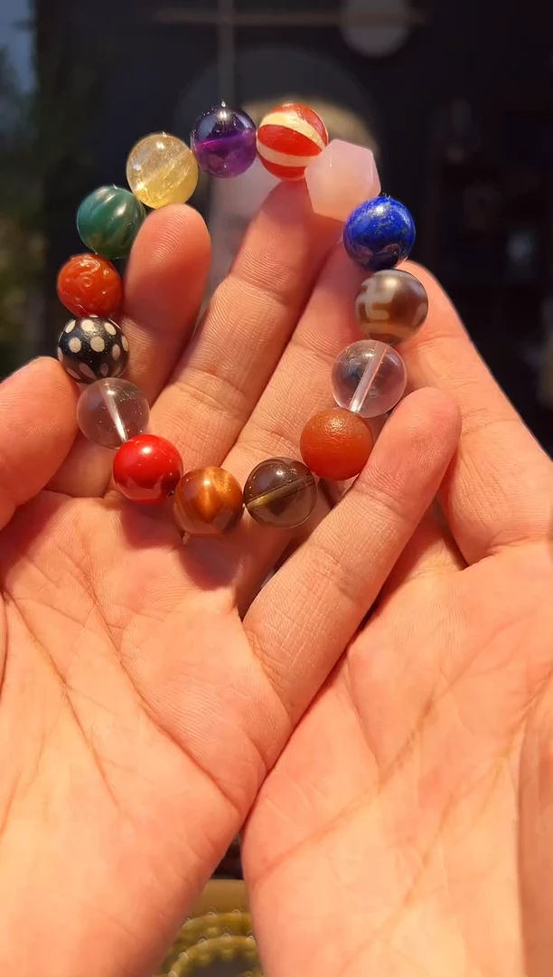 【闪购商品】玛瑙/玉髓手串未镶嵌多宝串