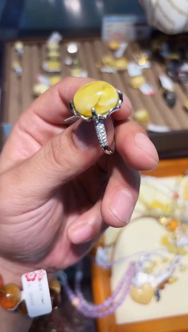 未镶嵌琥珀戒指【多样性发一】