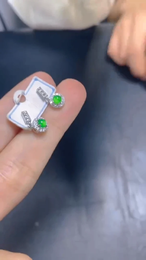 【闪购商品】翡翠耳饰未镶嵌0246573266多样性发一