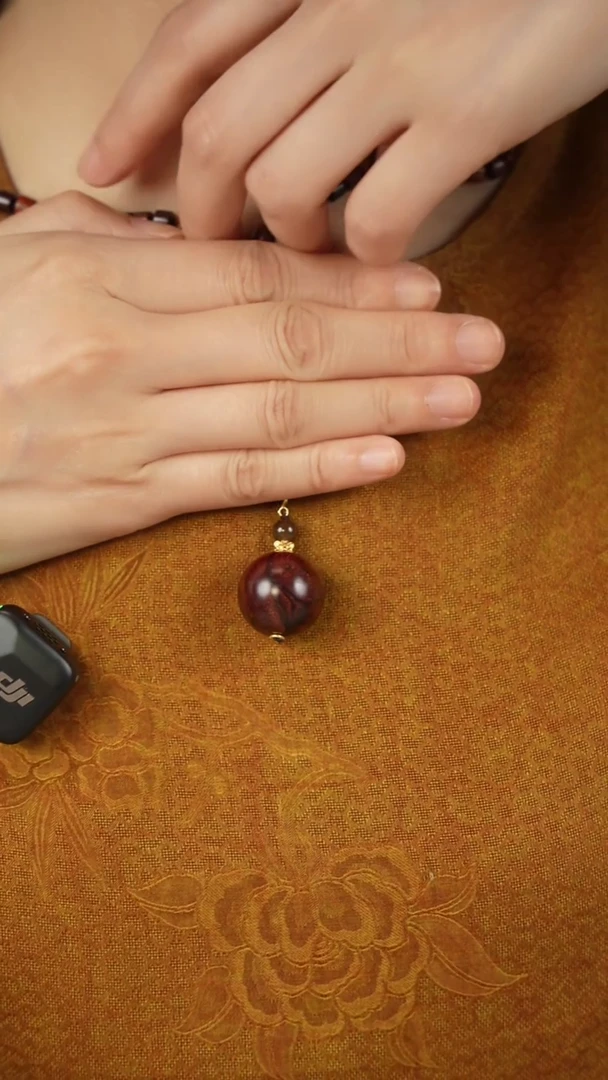 降真香吊坠红降2.0cm单珠-299