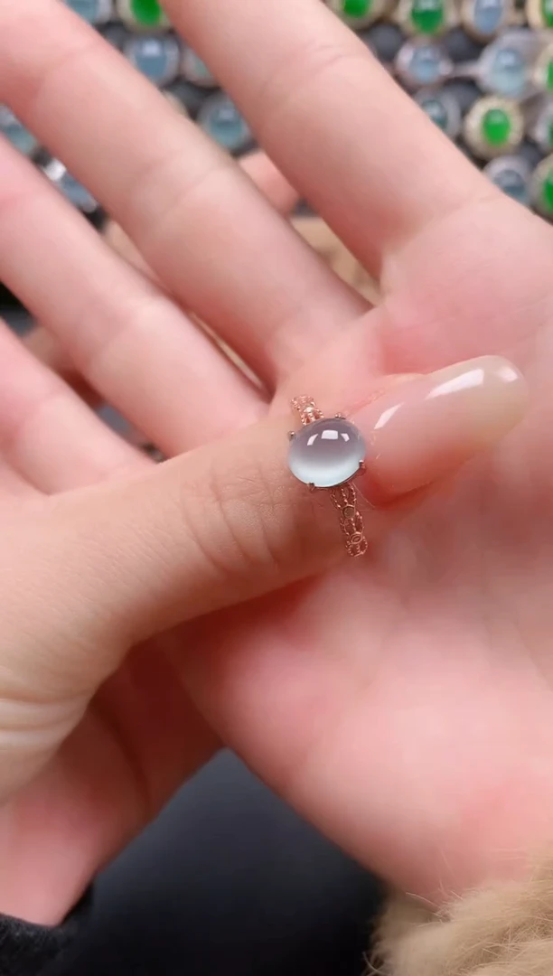 银S925镶嵌戒指翡翠11